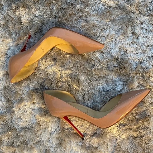 Christian Louboutin Iriza Patent Nude Heels - Picture 4 of 9